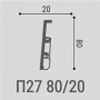 Напольный плинтус Bello Deco П27 100-16 из XPS Polymer